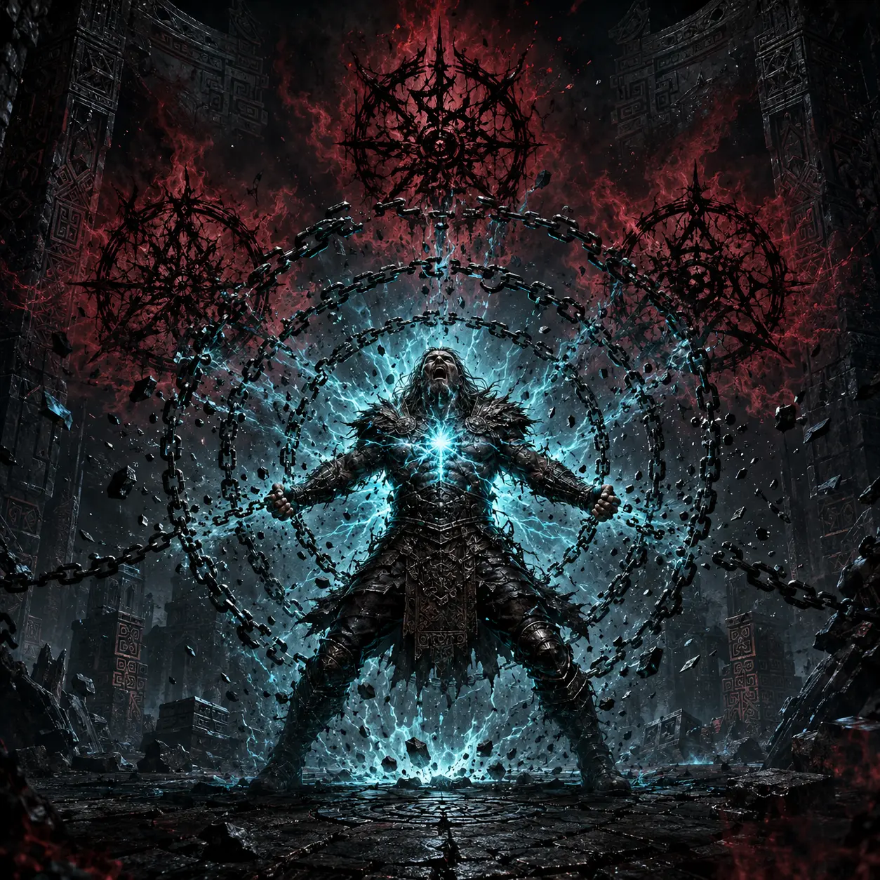 Official track artwork: Tres Veces Maldita
